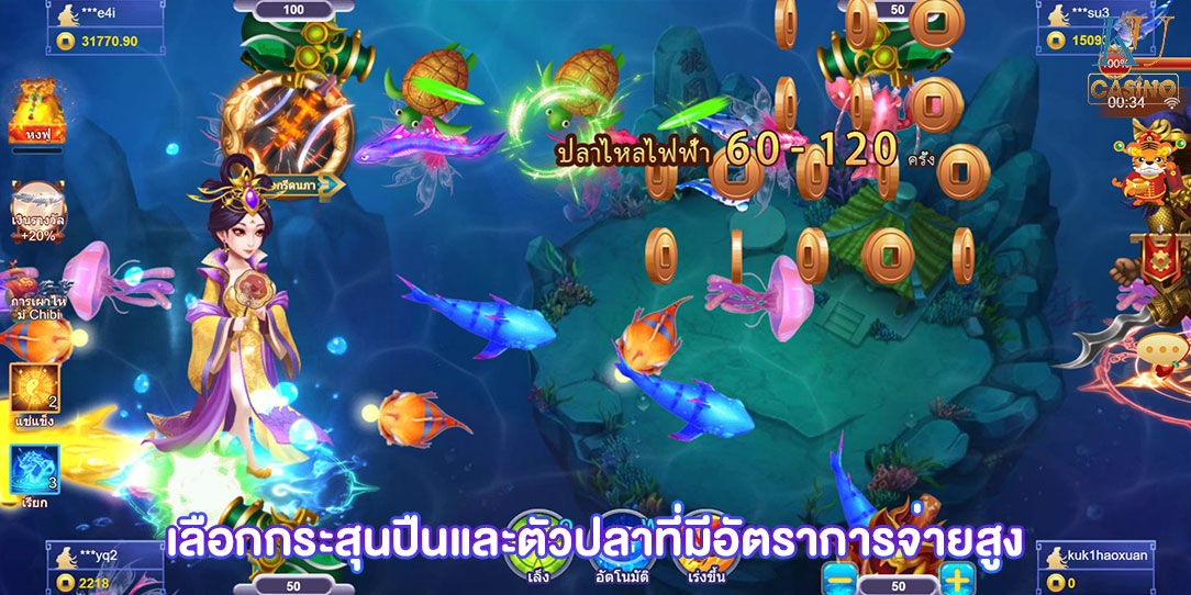 เกมยิงปลา วิธีเล่น